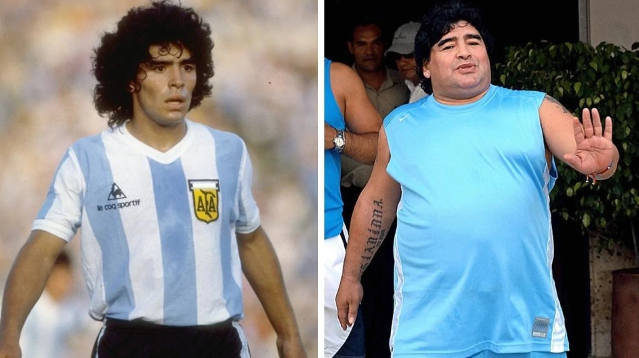 Diego Maradona's age-long battle against obesity